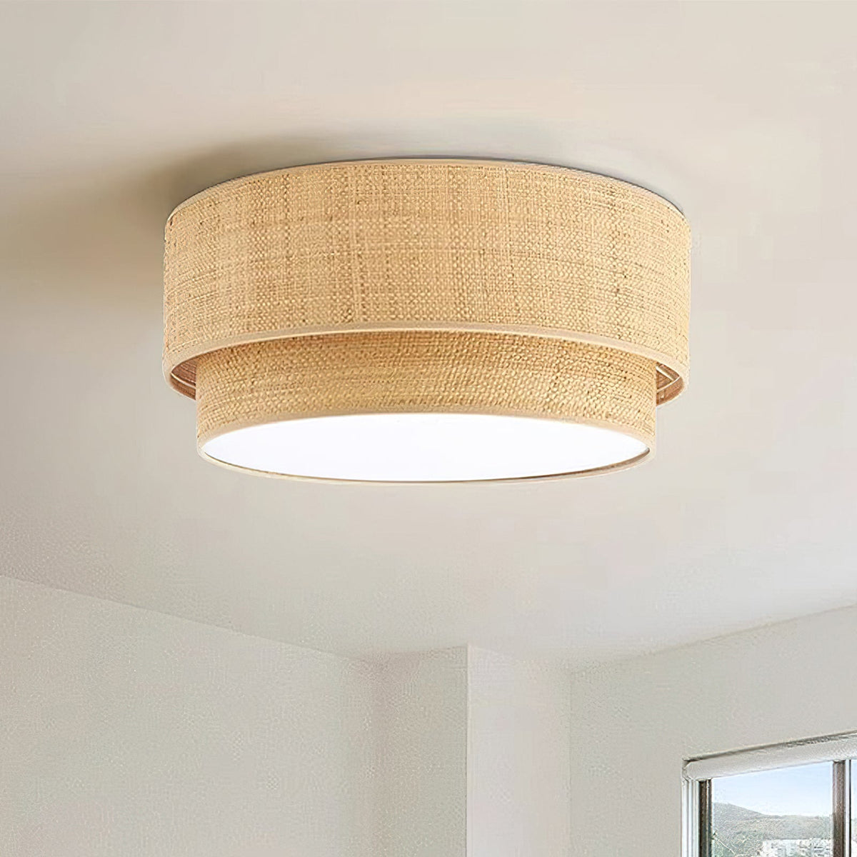 Side profile of the Emiko Ceiling Light against a neutral background.