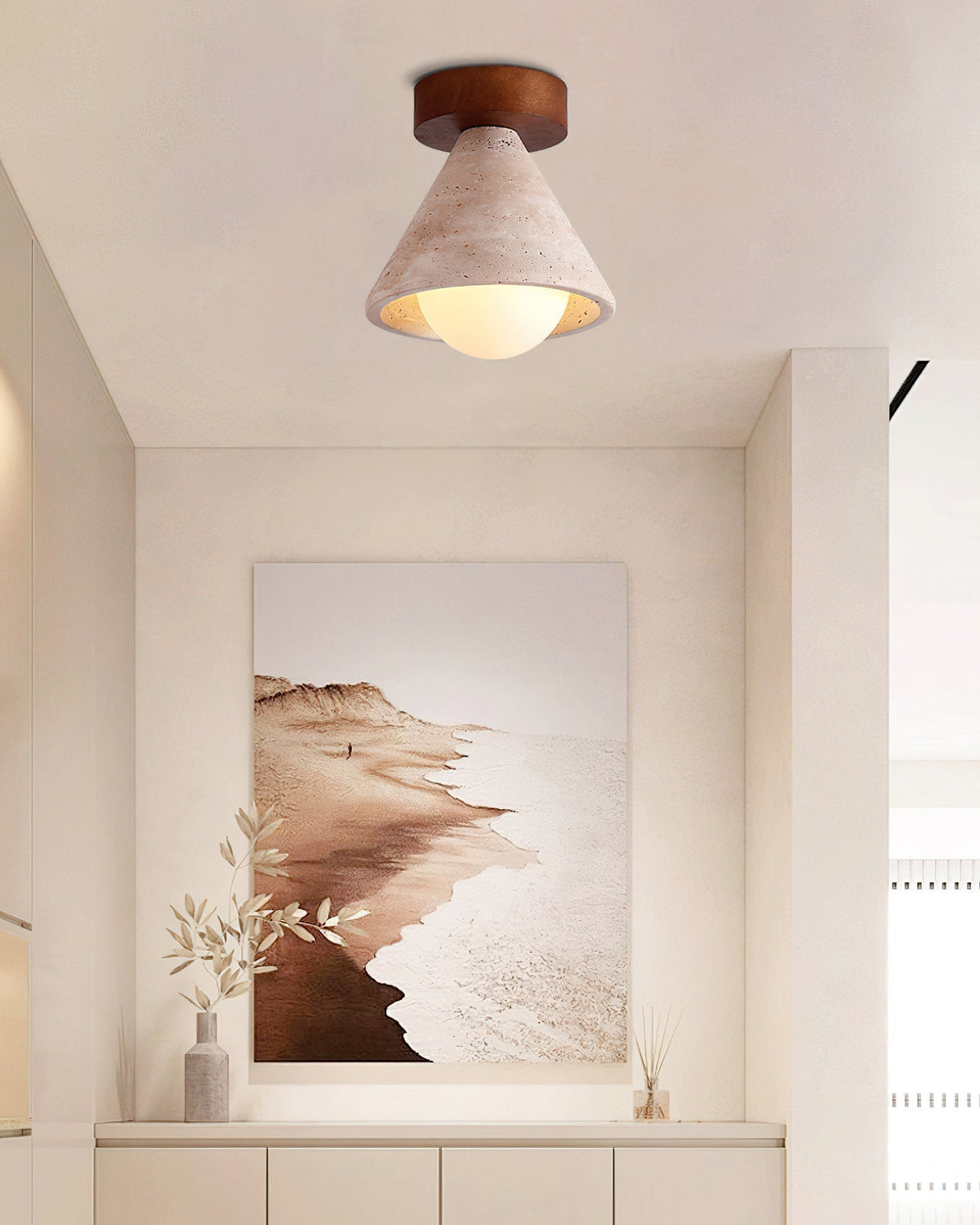 The Emmet Ceiling Light shown in a modern interior setting.