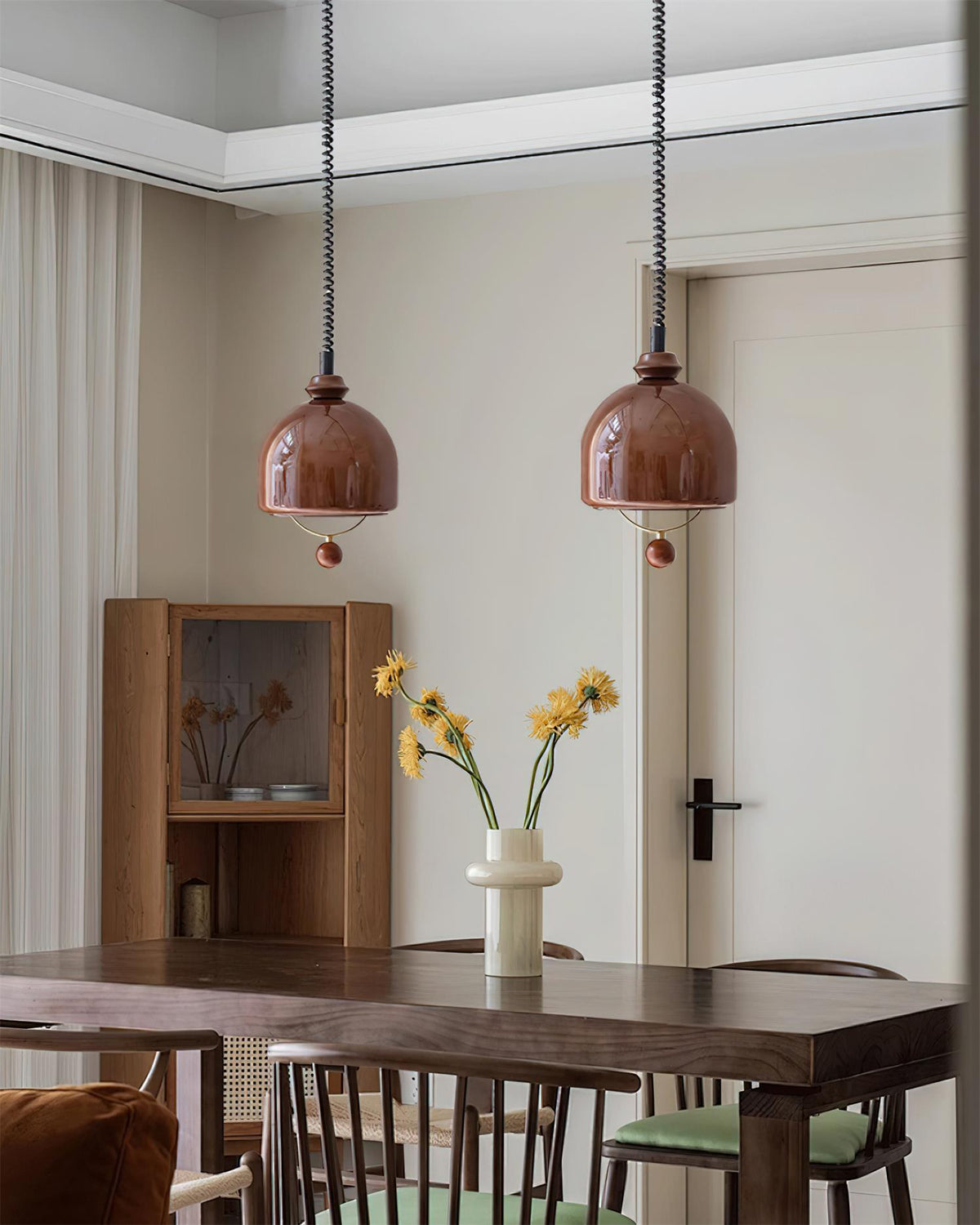 Ardelle Vintage Glass Pendant Light-Neutral Decor