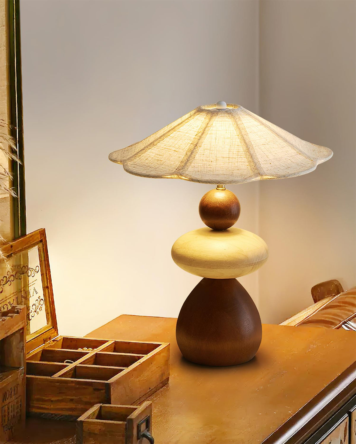 Elaariella Lampe de Table Solstice