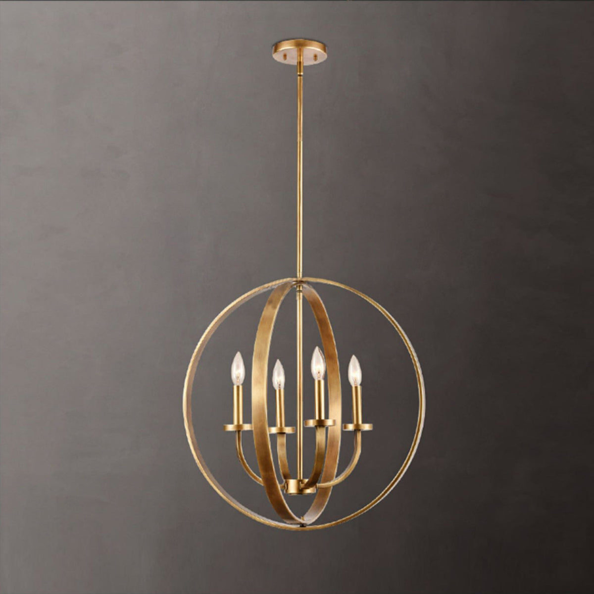Icarila Suspension Métal Laiton Industriel Vintage Salon