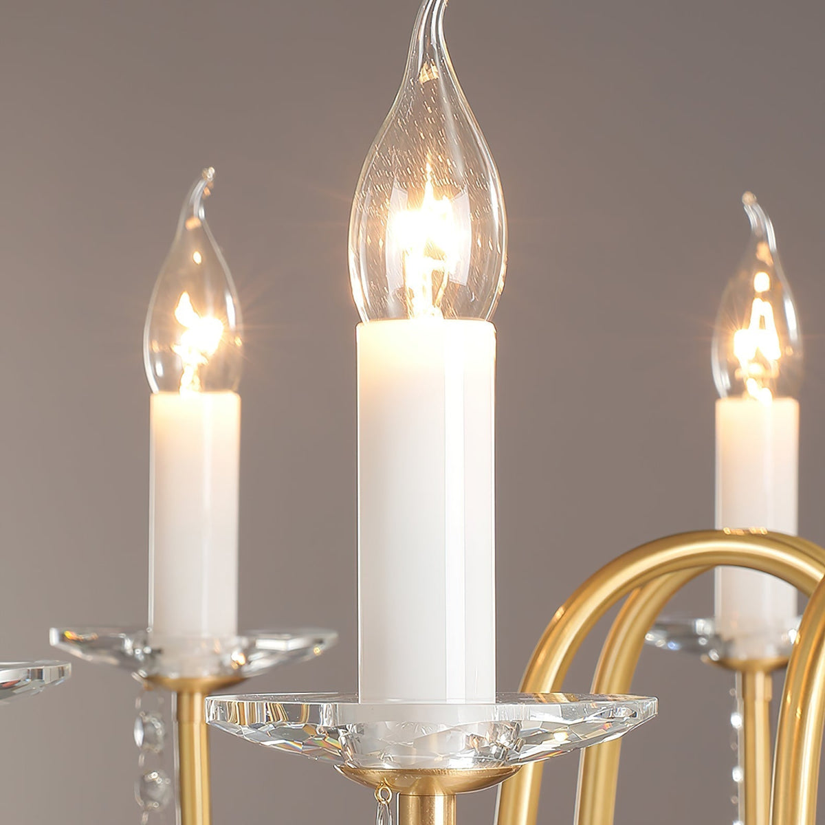 Ilphaara Lustre Laiton Cristal Luxe Postmoderne Salon