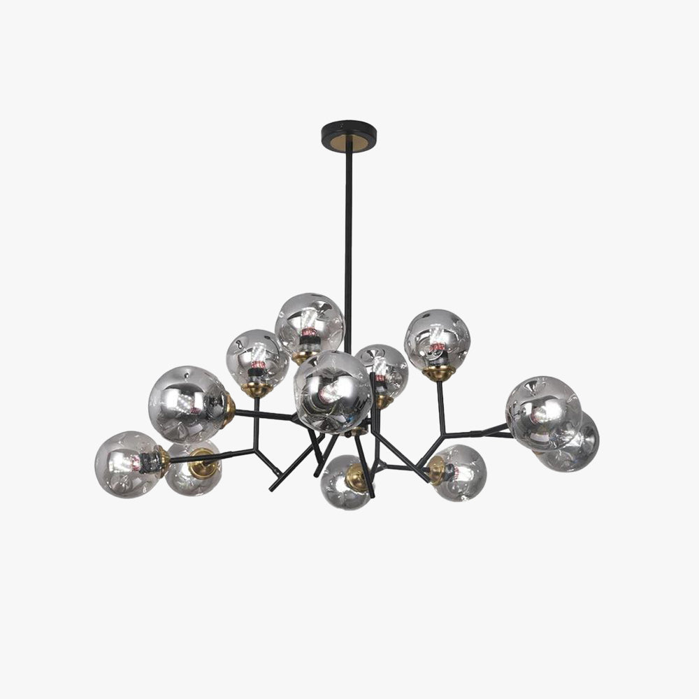 Valentina Moderne Nordique Suspension Métal Verre Salon Chambre à Coucher