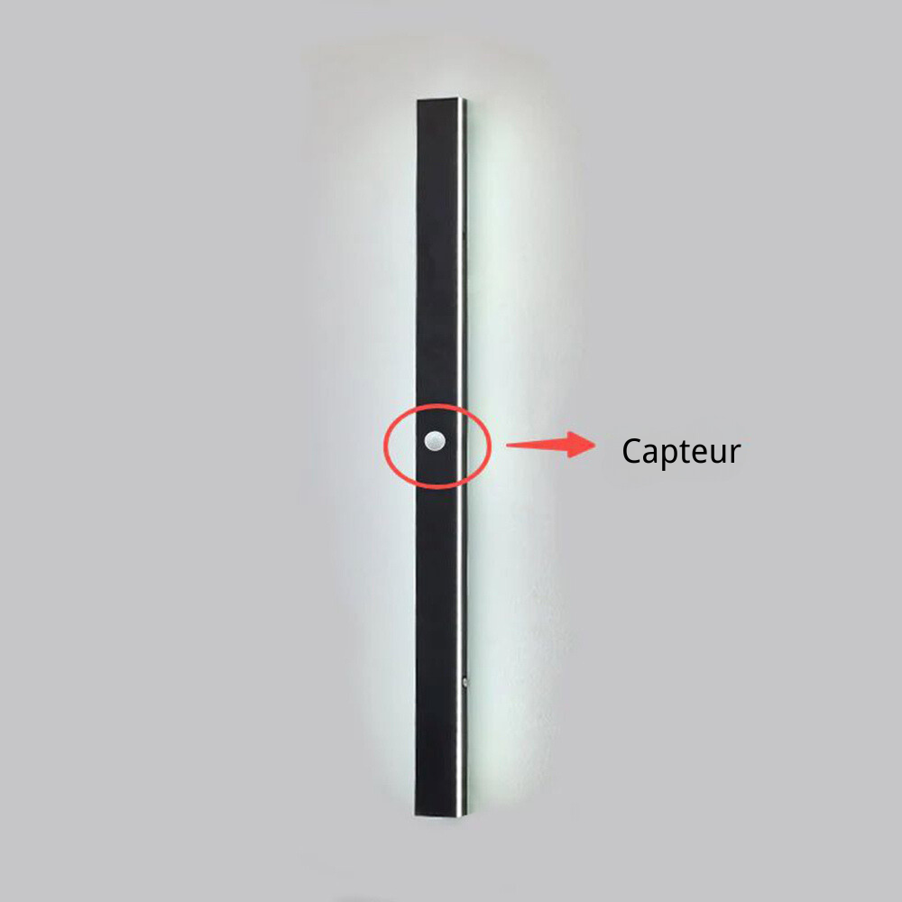 Nazen Applique Murale Extérieur LED Étanche Minimaliste Métal Cour-Cielum
