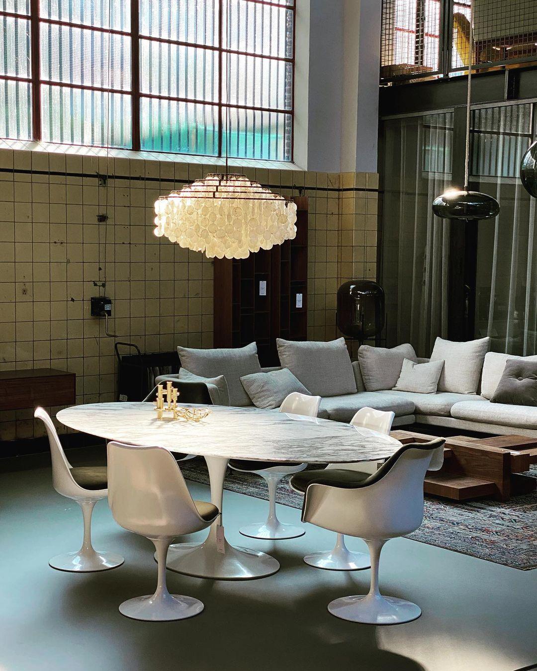 Delene Suspension Lampe Anneau Rond en Coquillage