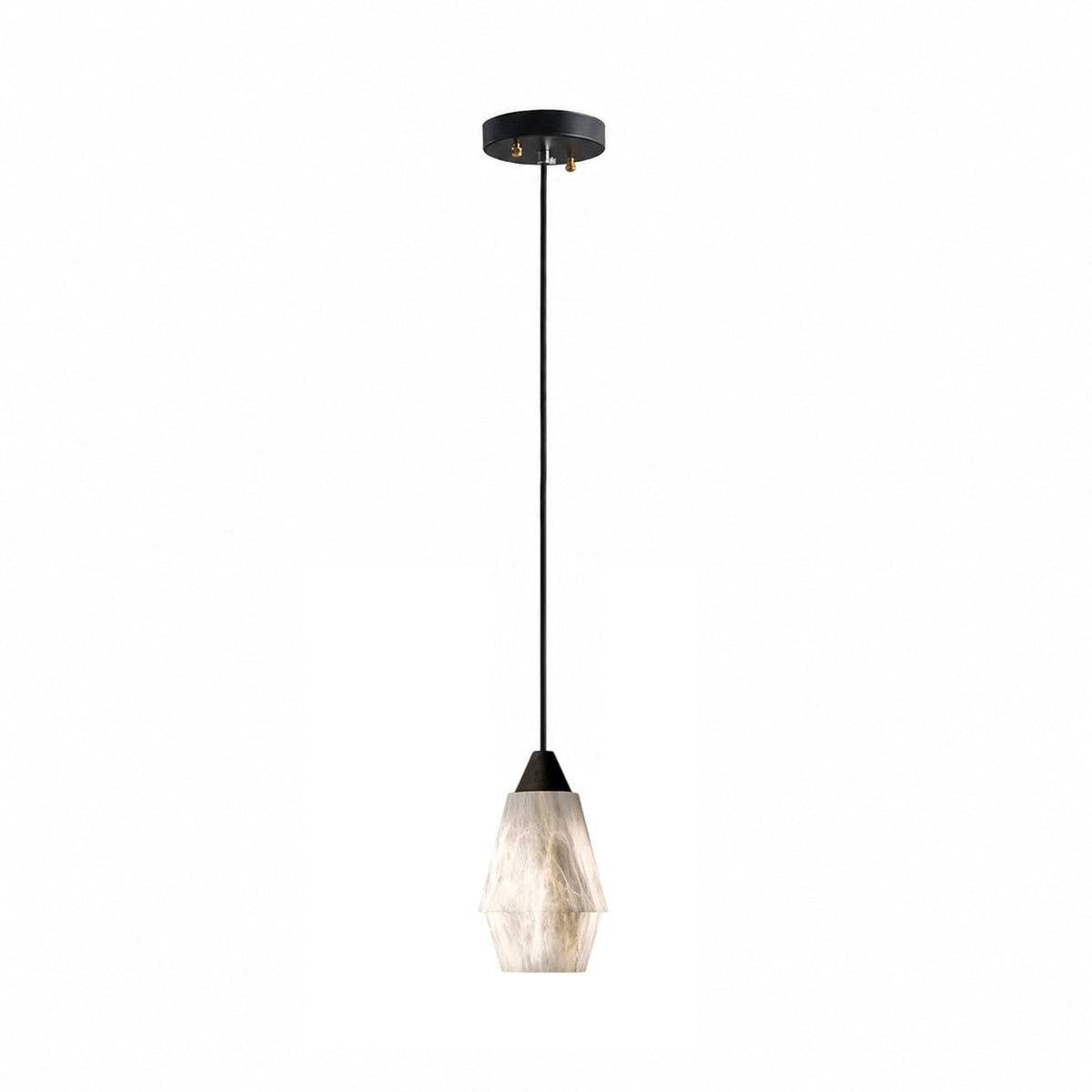 Faceted Alabaster Cluster Chandelier-Neutral Decor