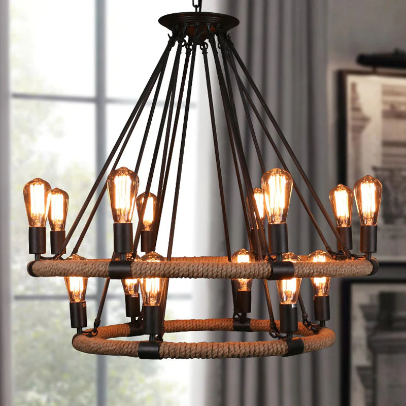 Epoch Design Suspension LED Métal Noir Salle à Manger/Salon