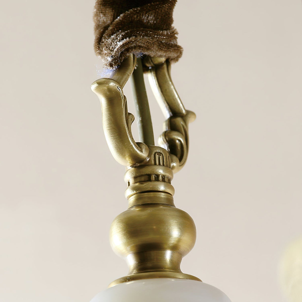 Mavien Lustre Cadre Lanternes Doré