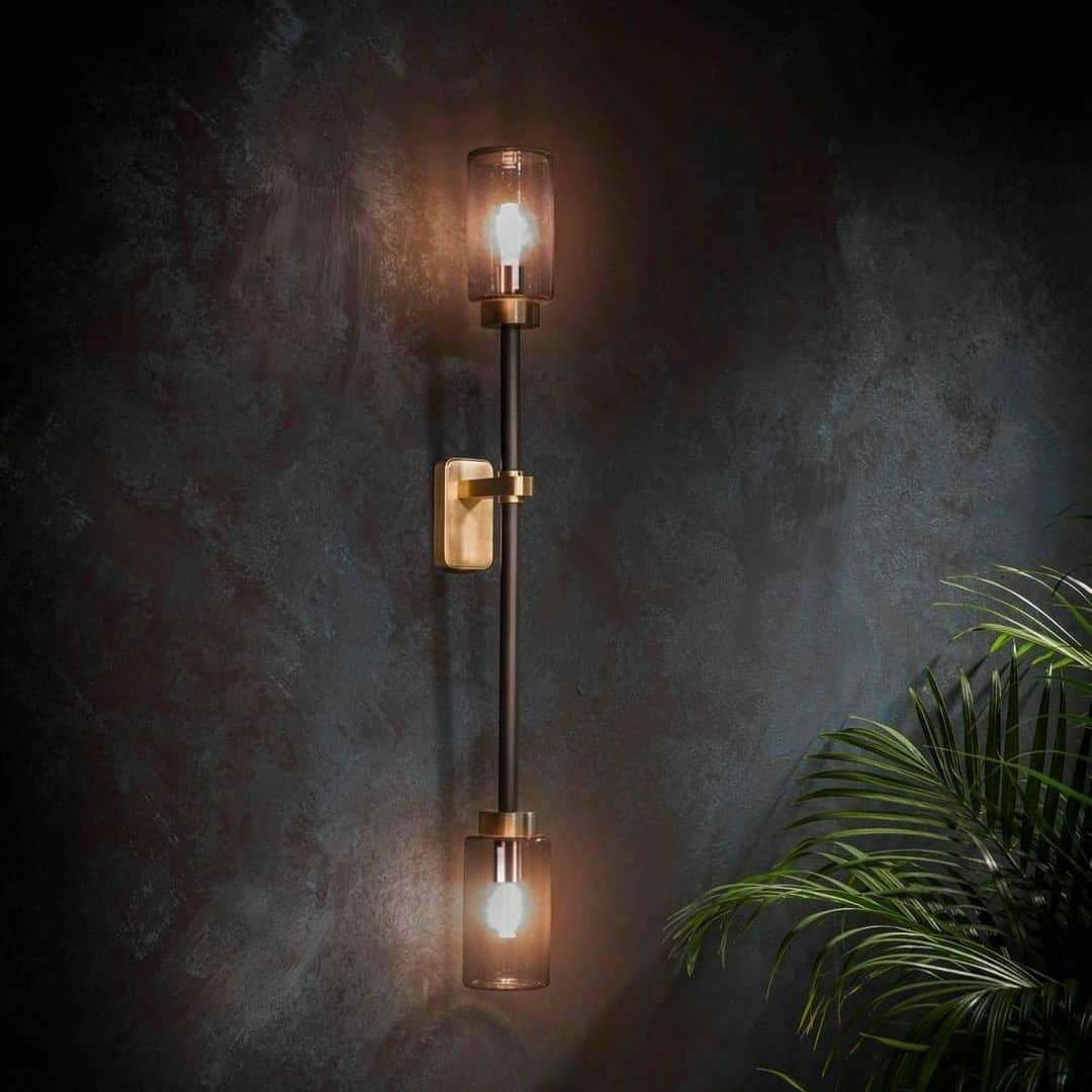 Morilia Applique Murale En Verre Cylindrique Linéaire
