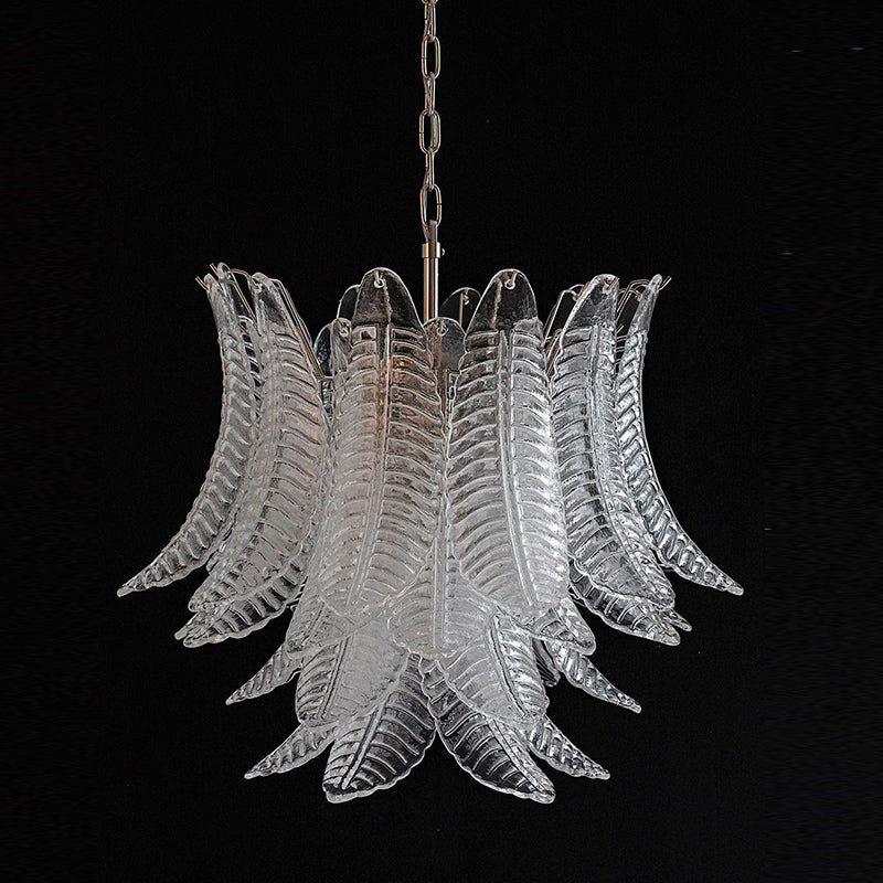 Ersoran Lustre Métal Verre Luxe Postmoderne