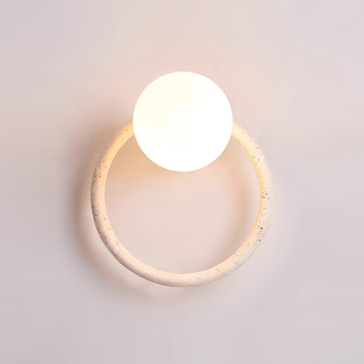 Geylo Travertine Wing Wall Light-Neutral Decor