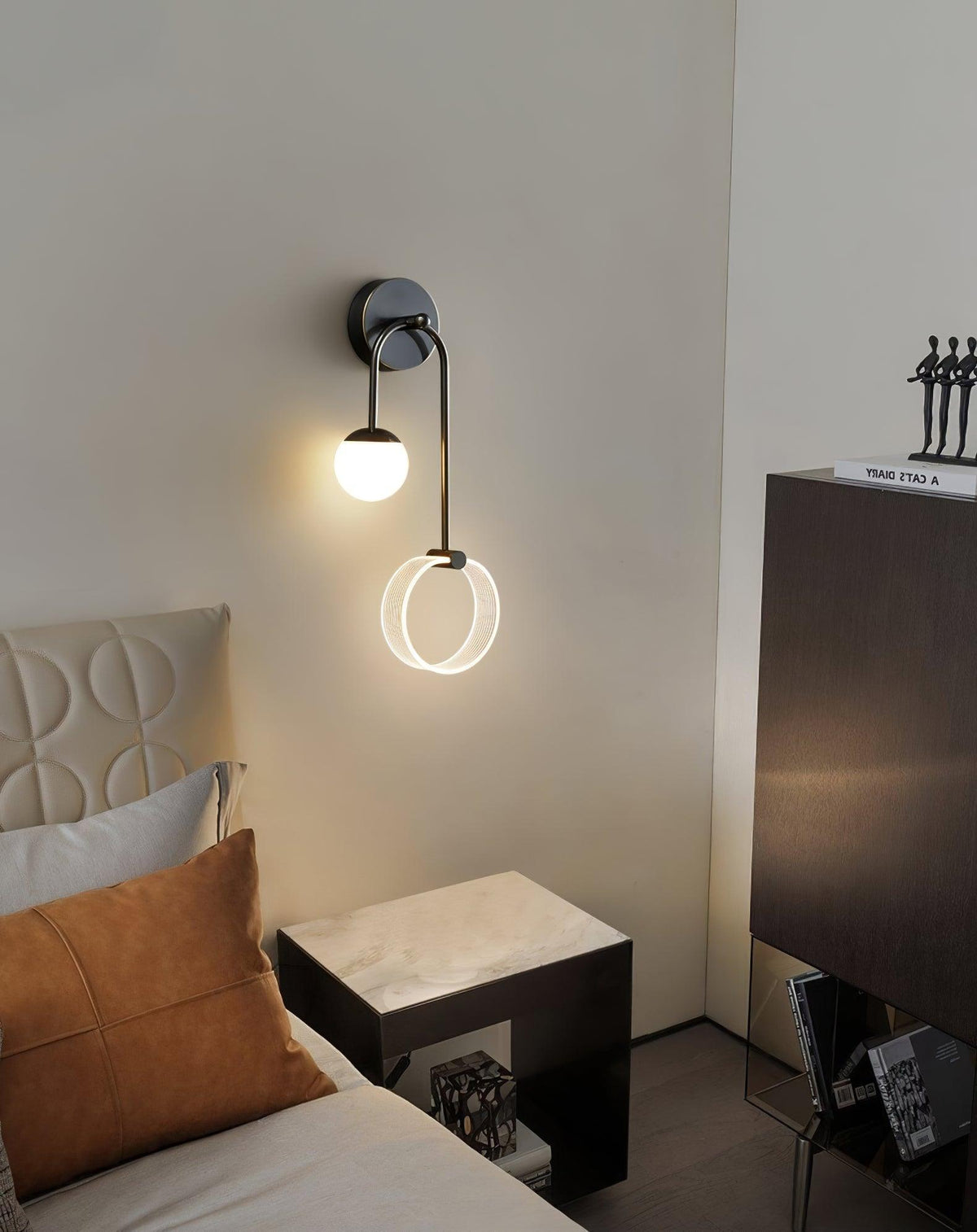 Edruna Applique Murale LED Laiton Minimaliste Moderne