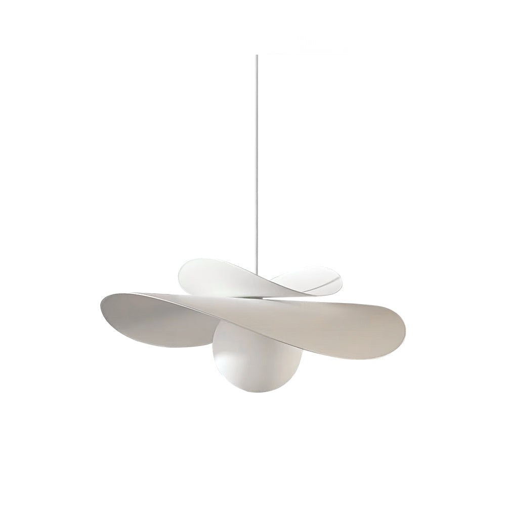 Fiksa Pendant Lamp in white, shown from the front.