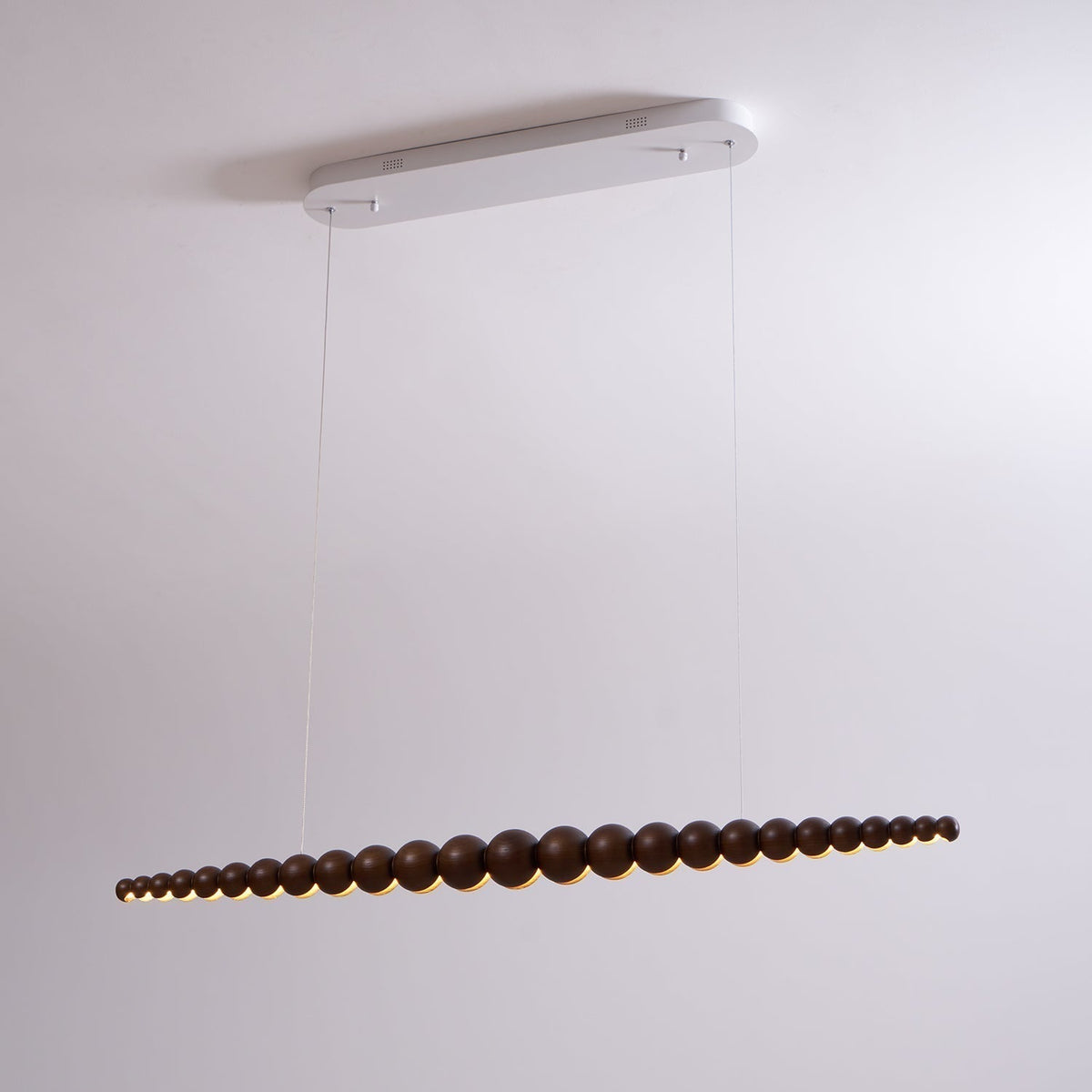 Favon Lustre en Bois à Perles