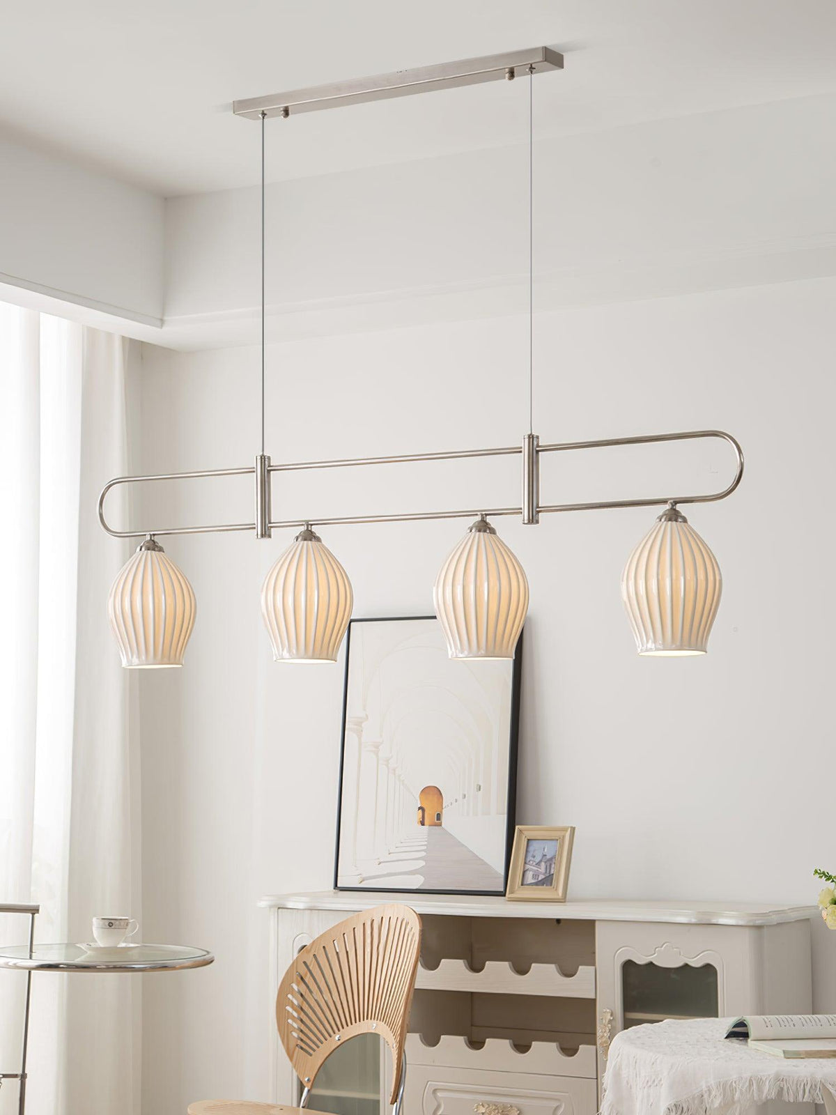 Arlirir Moderne Minimaliste Art Céramique Suspension Lumière