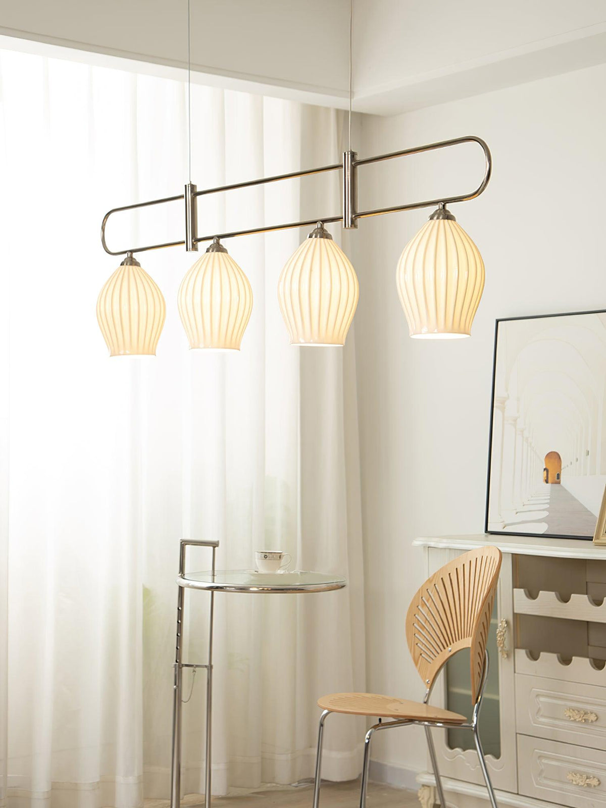 Arlirir Moderne Minimaliste Art Céramique Suspension Lumière