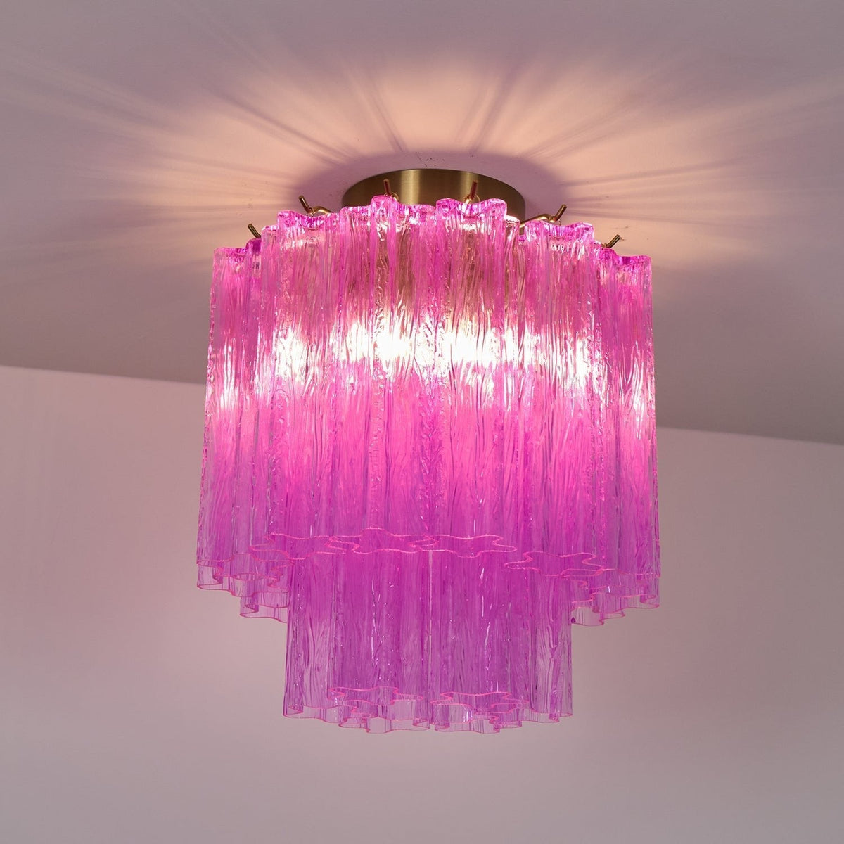 Eirarian Plafonnier en Verre de Murano Violet à Étagères