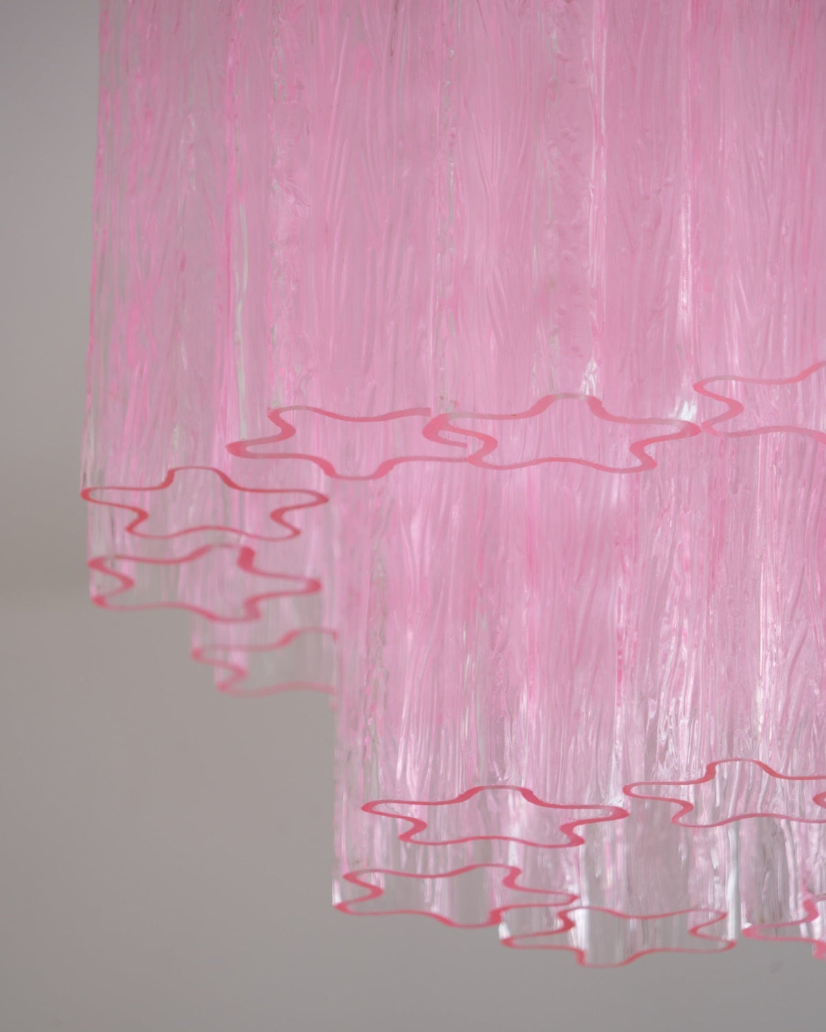 Orline Plafonnier en Verre Rose Moderne