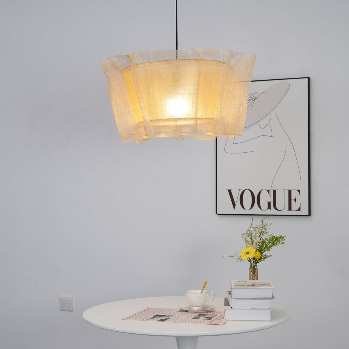 Fiorence Suspension Moderne en Chanvre de Manille