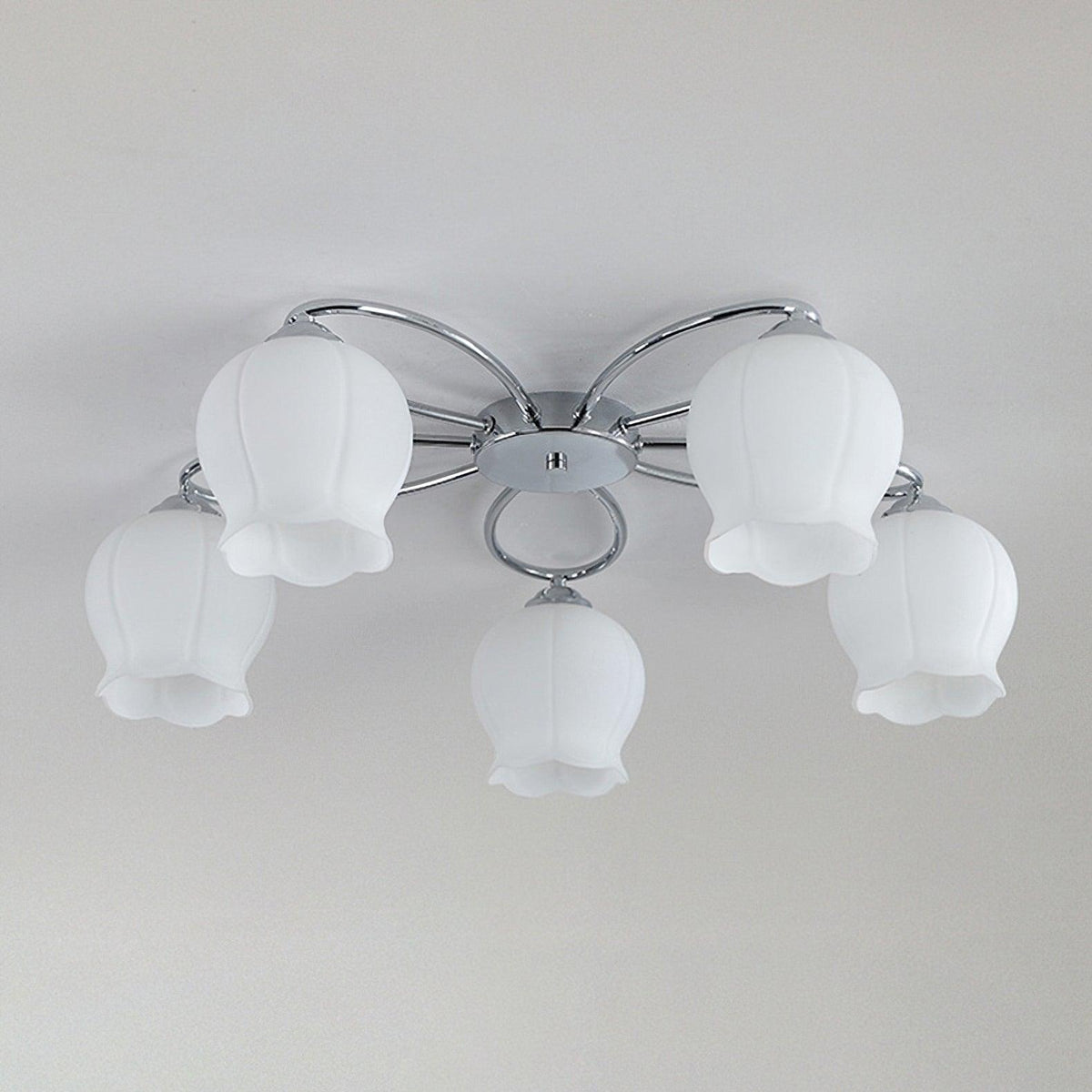 Arlise Lampe Plafonnier en Verre Floral Élégance Premium