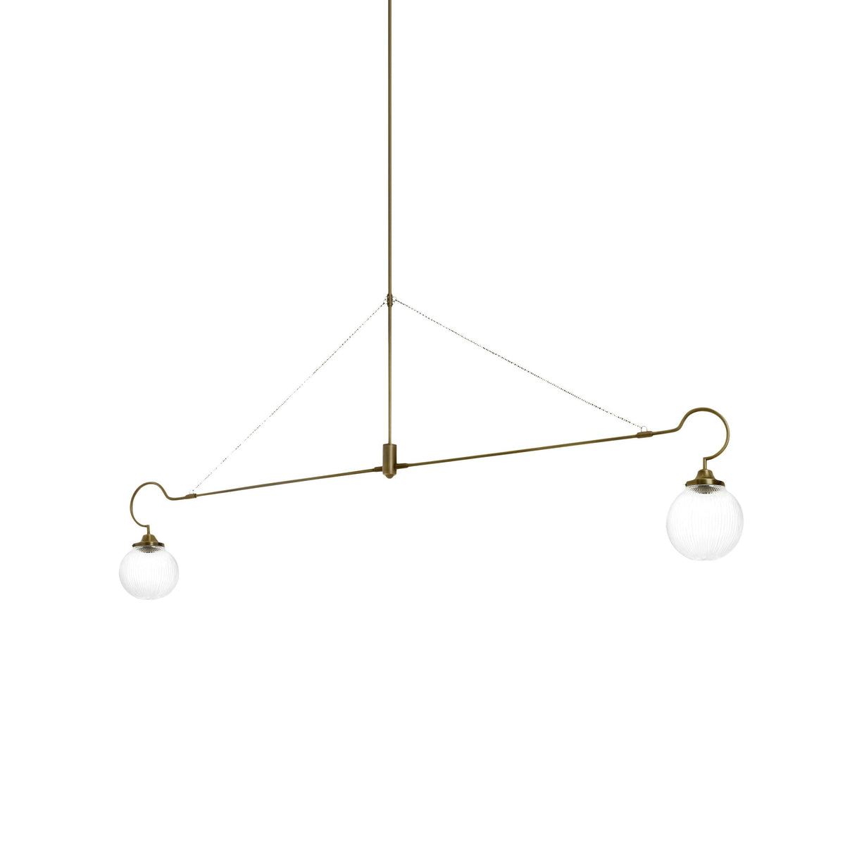 Vavenia Lustre Laiton Verre Moderne Minimaliste