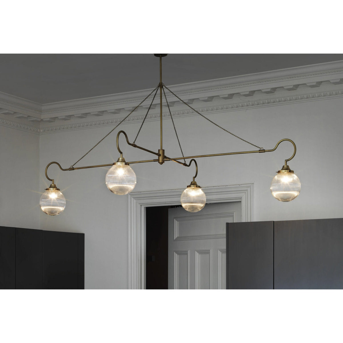 Vavenia Lustre Laiton Verre Moderne Minimaliste