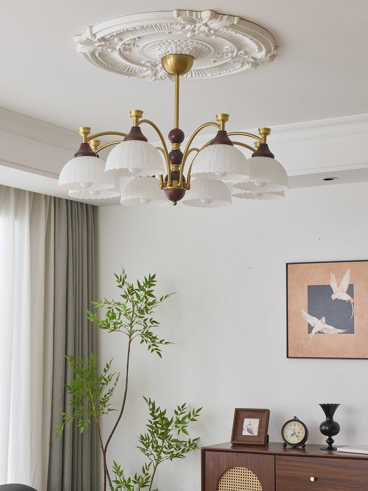 Melise Lustre en Bois Élégance Traditionnelle