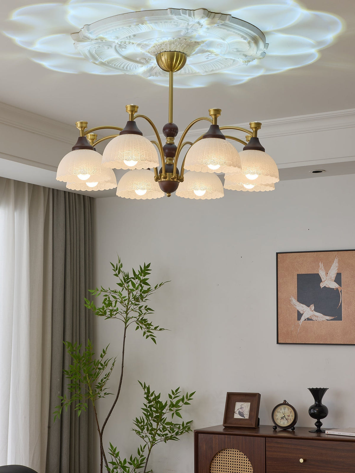 Melise Lustre en Bois Élégance Traditionnelle