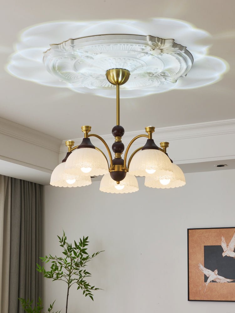 Melise Lustre en Bois Élégance Traditionnelle