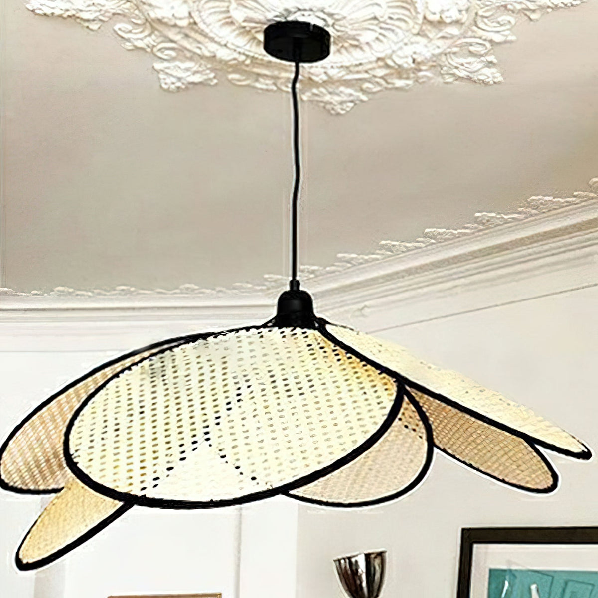 Ulrinel Lustre En Bambou Tissé à La Main Nordic