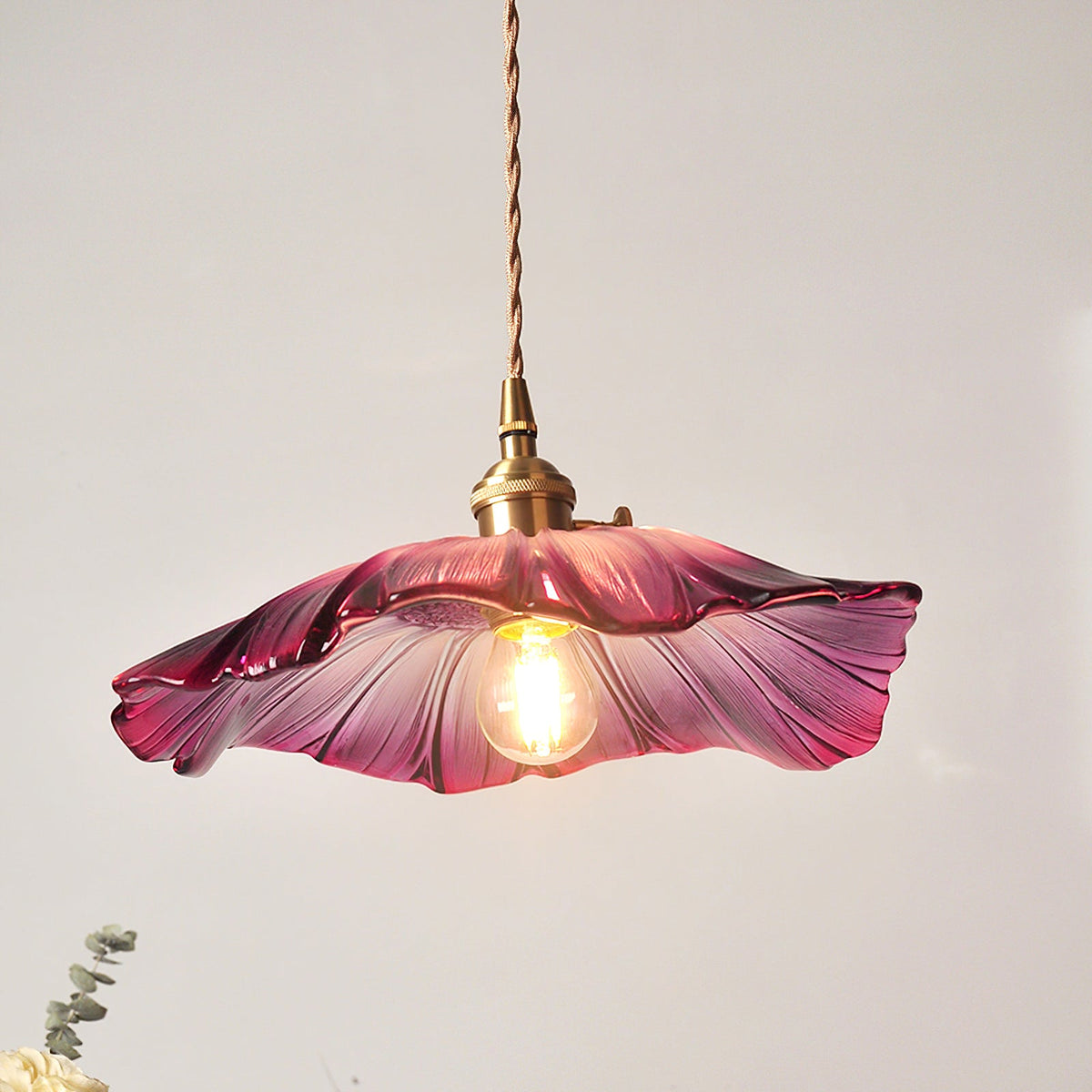 Aurvarira Suspension Art Laiton Verre Moderne Minimaliste