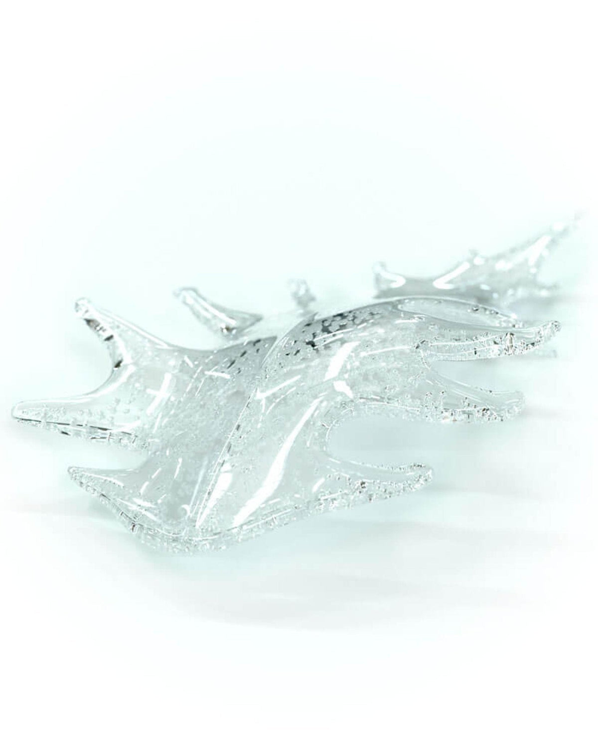 Cosolion Lustre en Verre Clair Ambre en Forme d'Oiseau