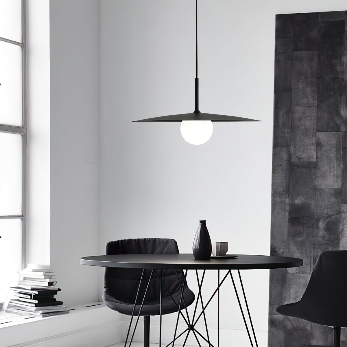 Breneris Suspension Lampe Abat-jour Plat pour Salon