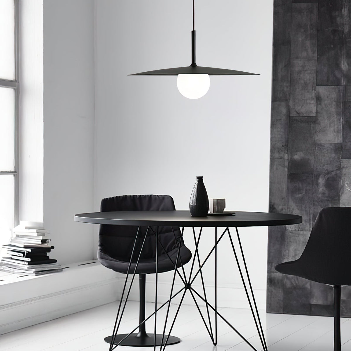 Breneris Suspension Lampe Abat-jour Plat pour Salon