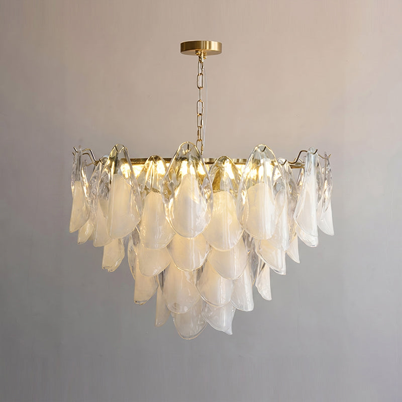 The chandelier as a centerpiece in an upscale hospitality lounge
