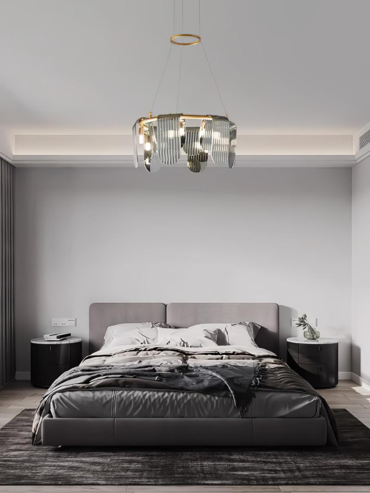 Leo Lustre en Verre Moderne