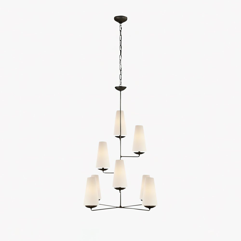 Doviel Lustre Vertical en Cuivre et Lin