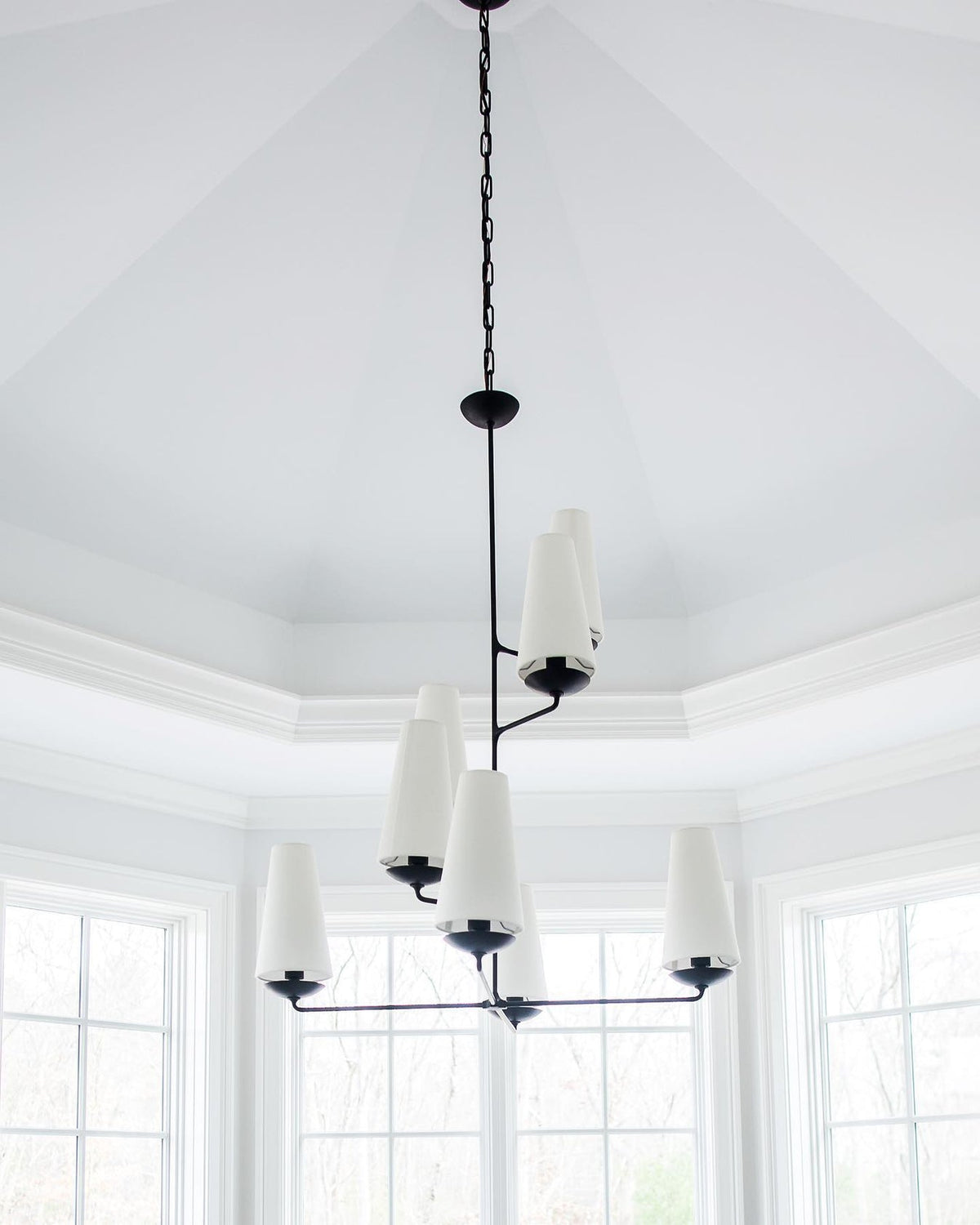 Doviel Lustre Vertical en Cuivre et Lin
