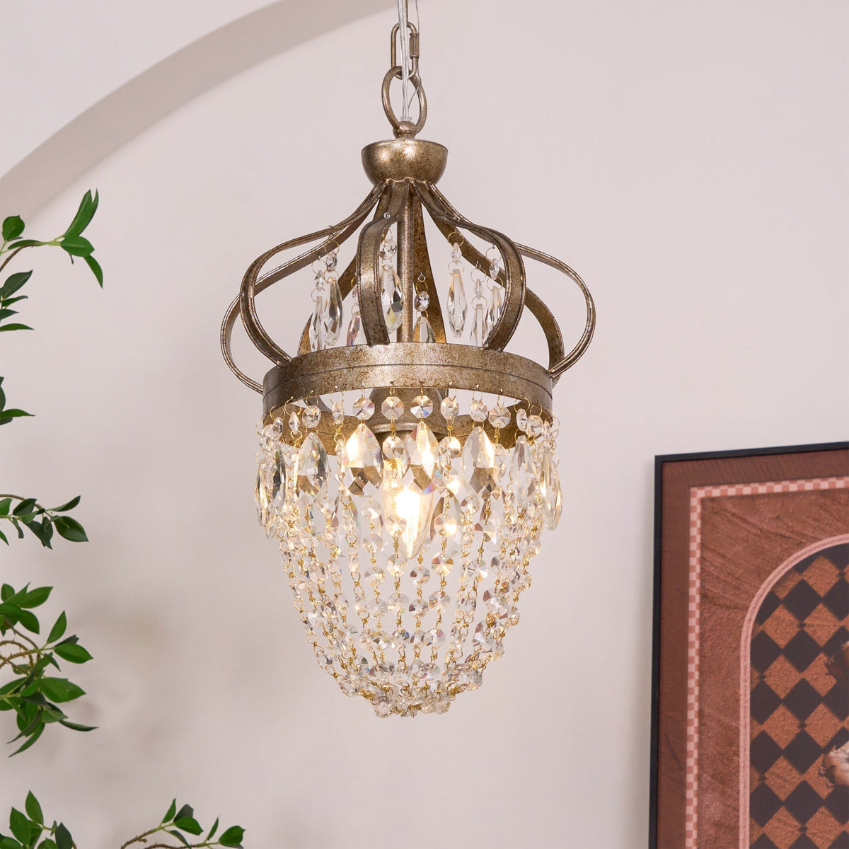 Abella Lustre Cristal Goutte de Larme