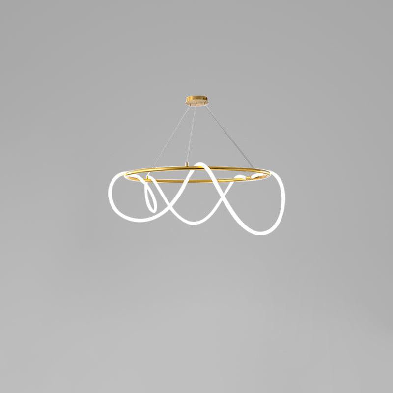 Olvoria Lustre Flexible Silicone Courbe Moderne Élégant