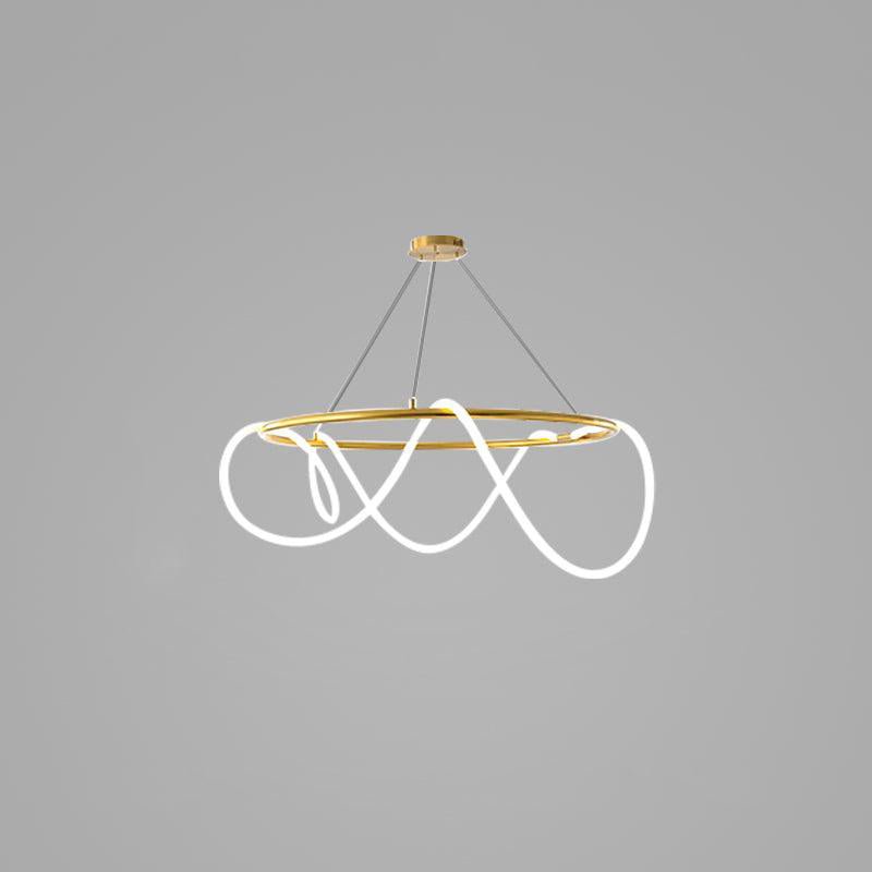Olvoria Lustre Flexible Silicone Courbe Moderne Élégant