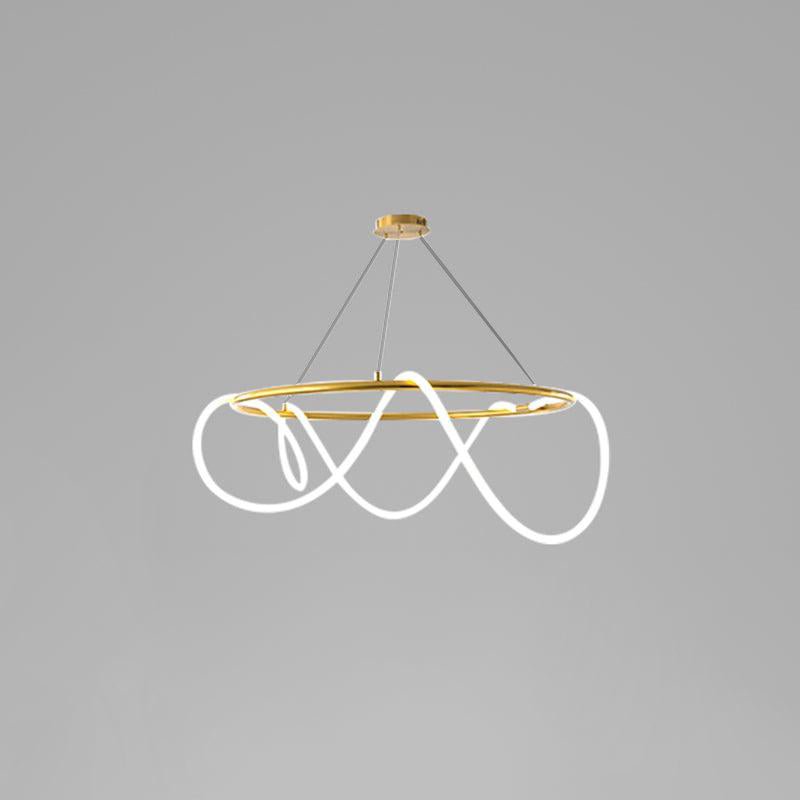 Olvoria Lustre Flexible Silicone Courbe Moderne Élégant