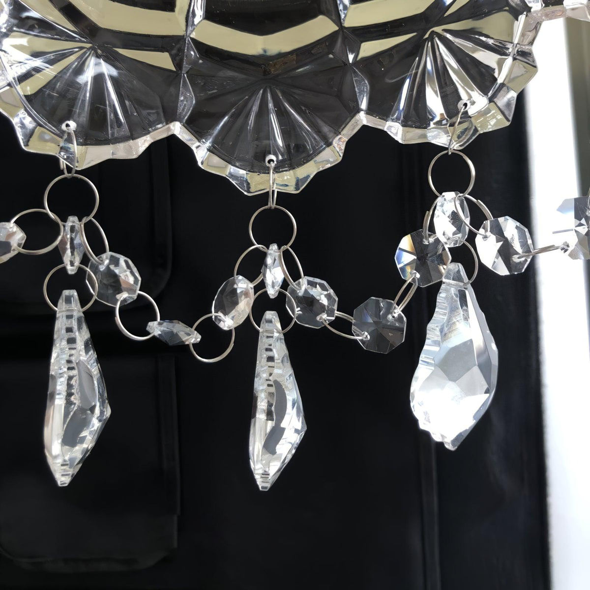 Stem Applique Murale en Cristal avec Franges de Luxe
