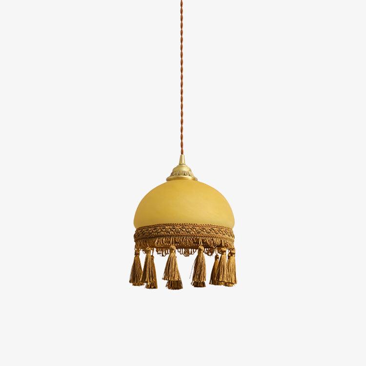 Fringe Suspension en Laiton avec Franges