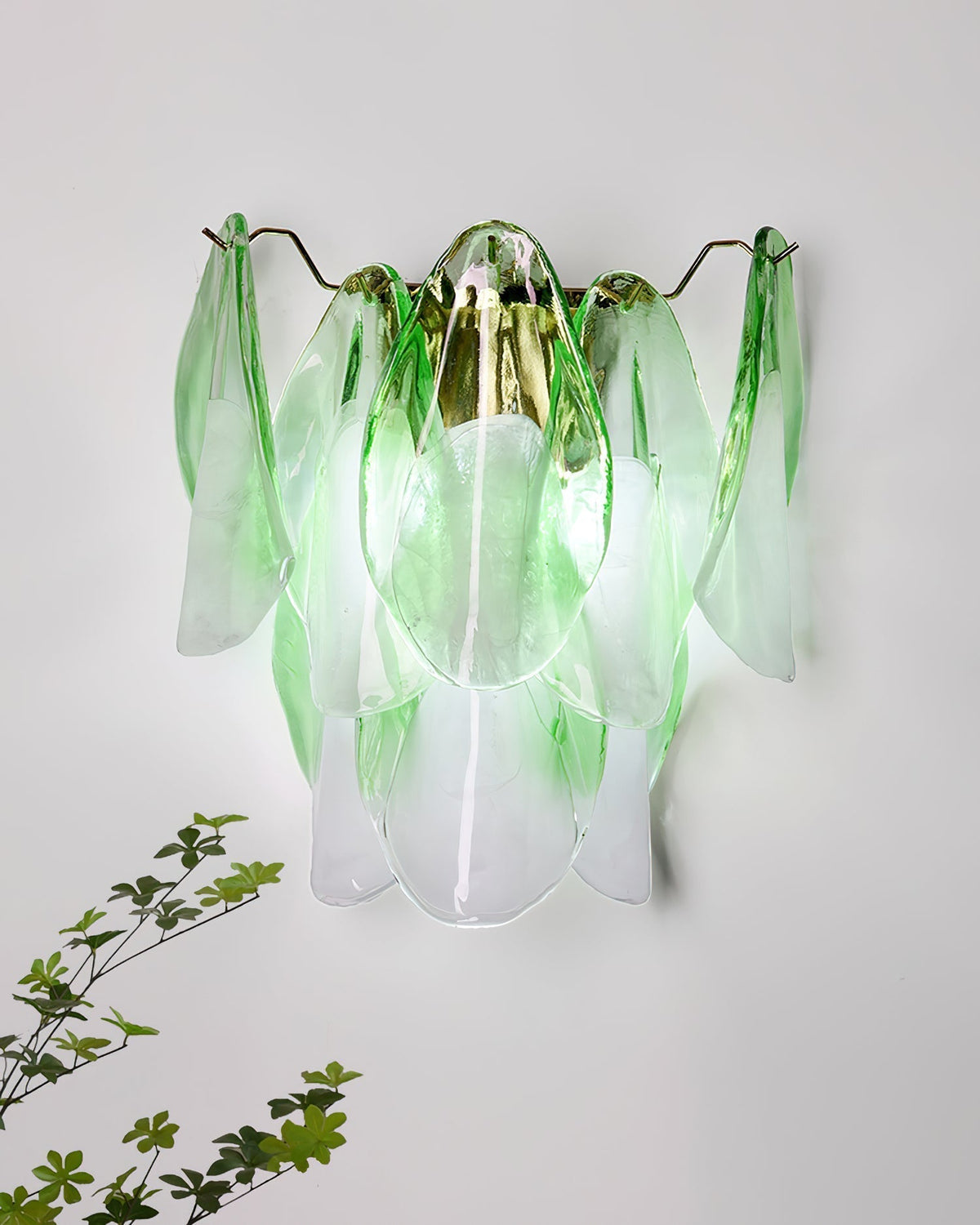 Opheli Petal Glass Wall Lamp-Neutral Decor