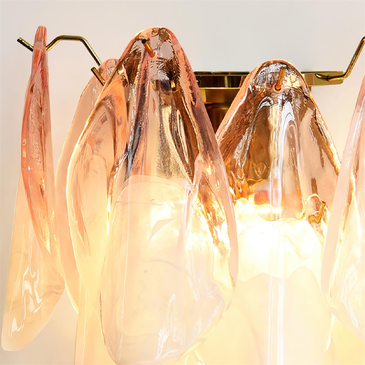 Opheli Petal Glass Wall Lamp-Neutral Decor