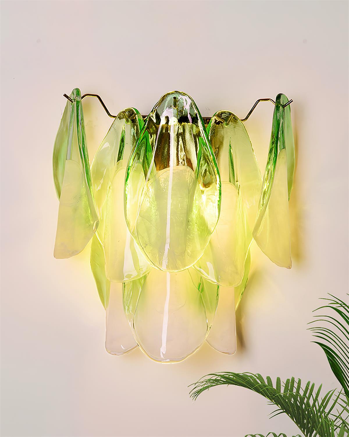 Opheli Petal Glass Wall Lamp-Neutral Decor