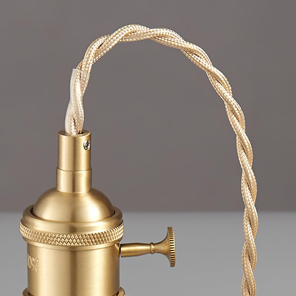 Nerithce Suspension Luxueuse en Laiton et Verre