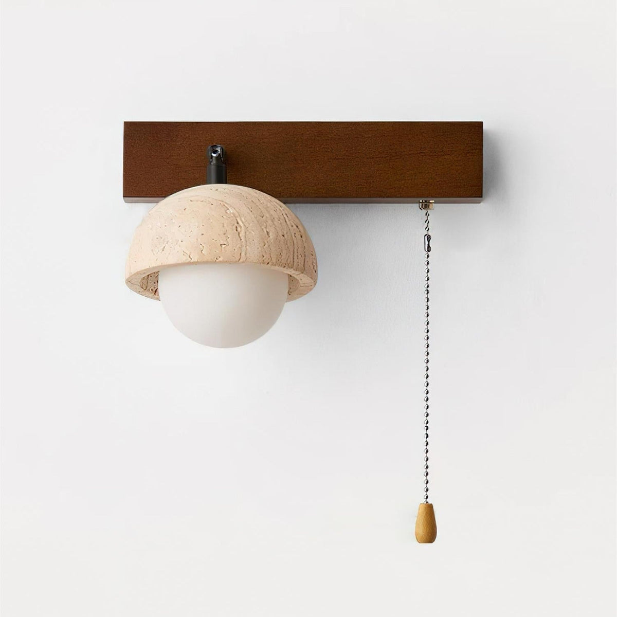 Gevon Travertine Wall Lamp-Neutral Decor