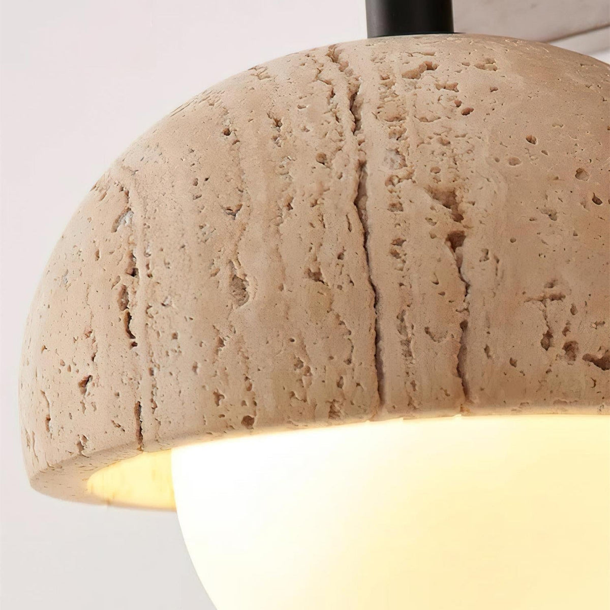 Gevon Travertine Wall Lamp-Neutral Decor